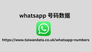 whatsapp 号码数据